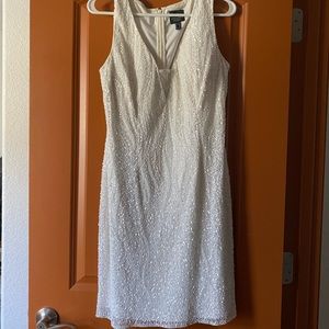 Adrianna Papell Beaded Bridal Dress